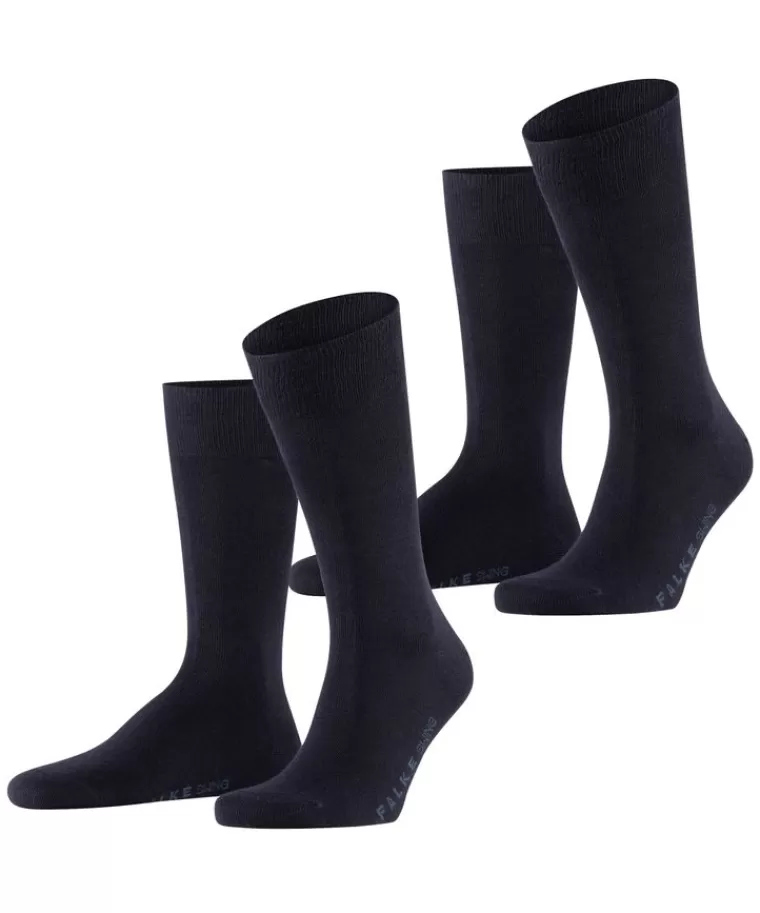 Profuomo 2-Pack Falke swing sokken Navy Cheap