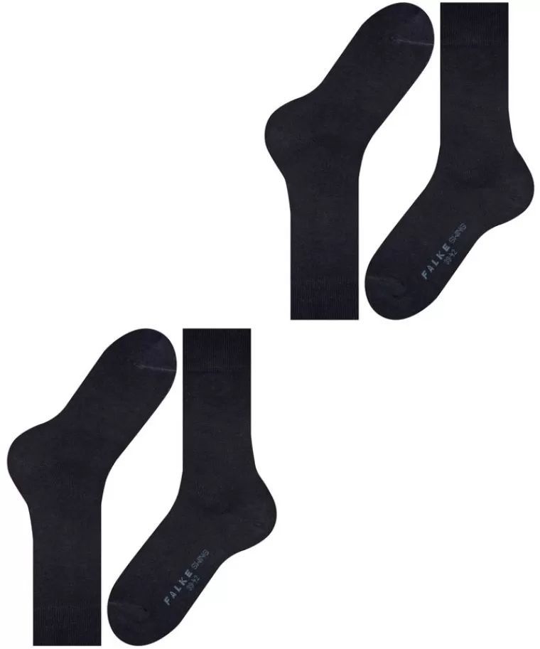 Profuomo 2-Pack Falke swing sokken Navy Cheap