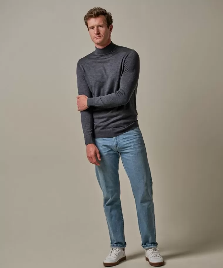 Profuomo Anthra merino mockneck Antraciet Flash Sale