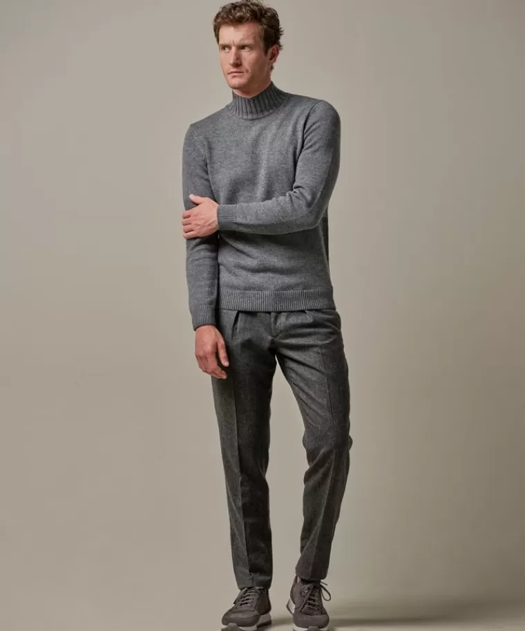 Profuomo Anthra wollen mockneck Antraciet Cheap