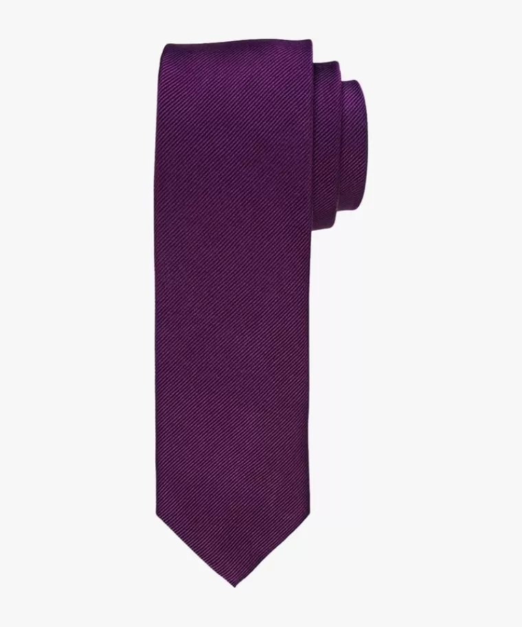 Profuomo zijden das Aubergine Sale