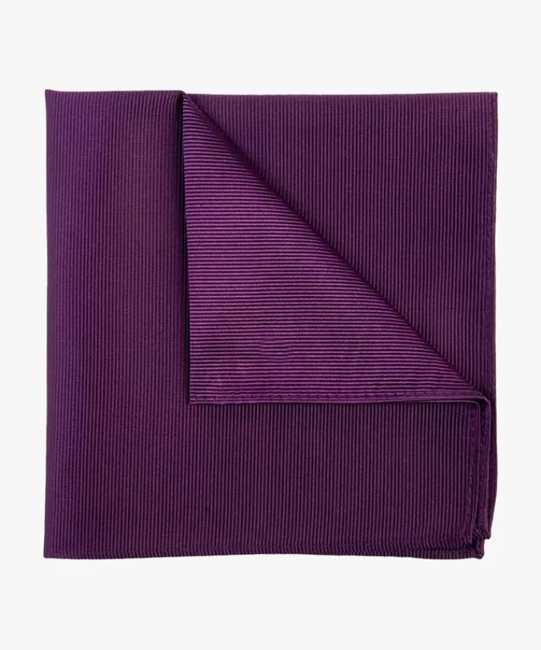 Profuomo zijden pochet Aubergine Flash Sale