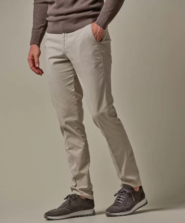 Profuomo Beige garment dye chino Zand Online