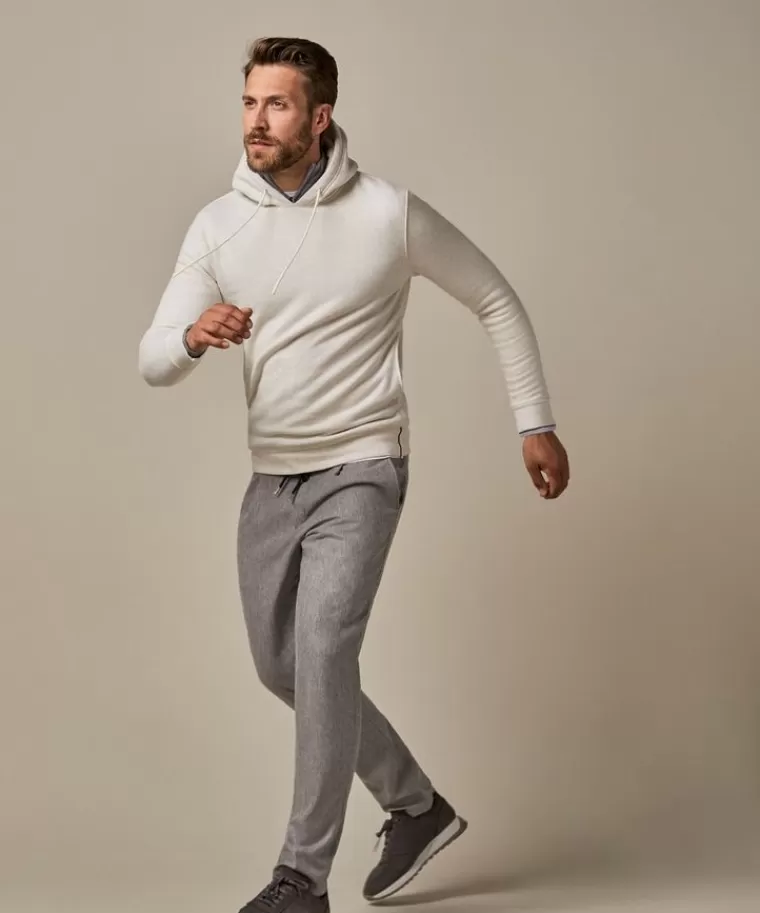 Profuomo melange hoodie Beige Best Sale