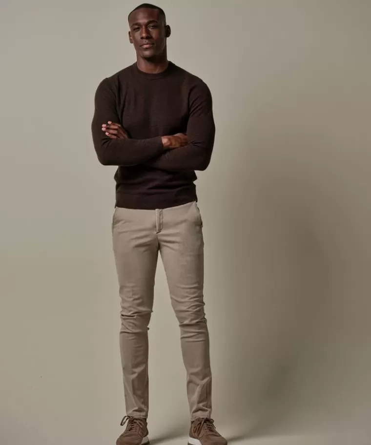 Profuomo pigment dye slim fit chino Beige Cheap