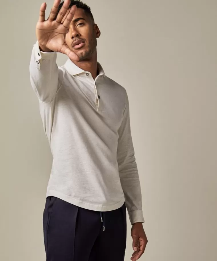 Profuomo single jersey polo Beige Store