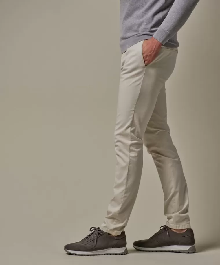 Profuomo Beige sportcord chino Zand Discount