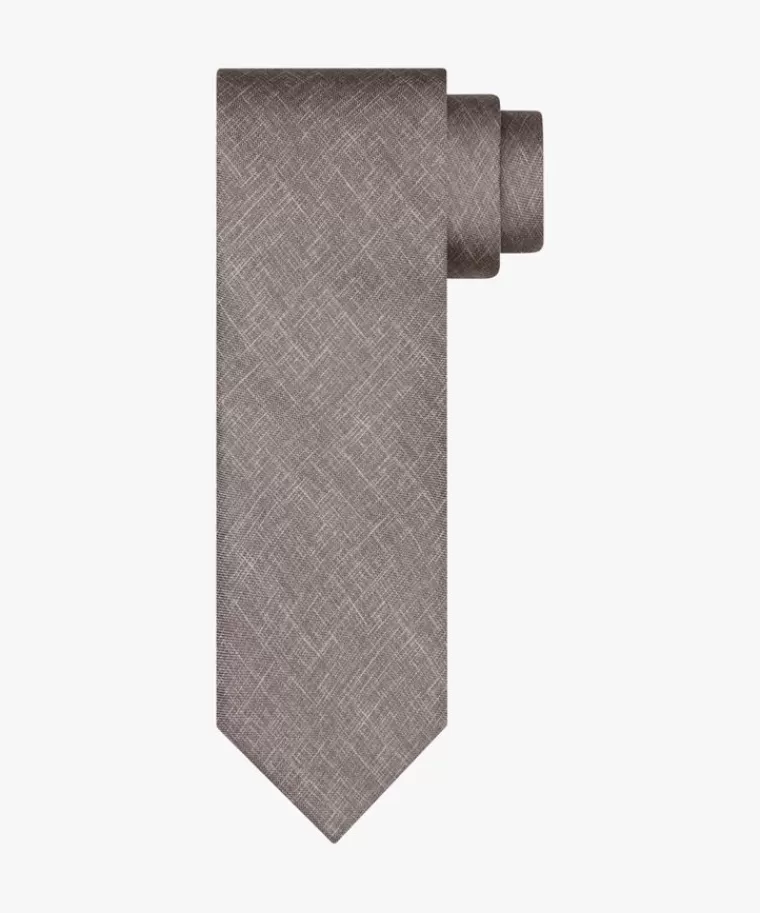 Profuomo zijden print das Beige Discount