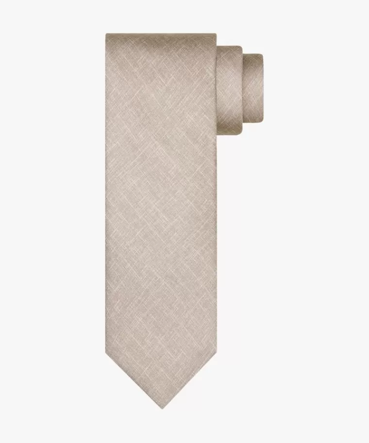 Profuomo Beige zijden print das Lichtbeige Online