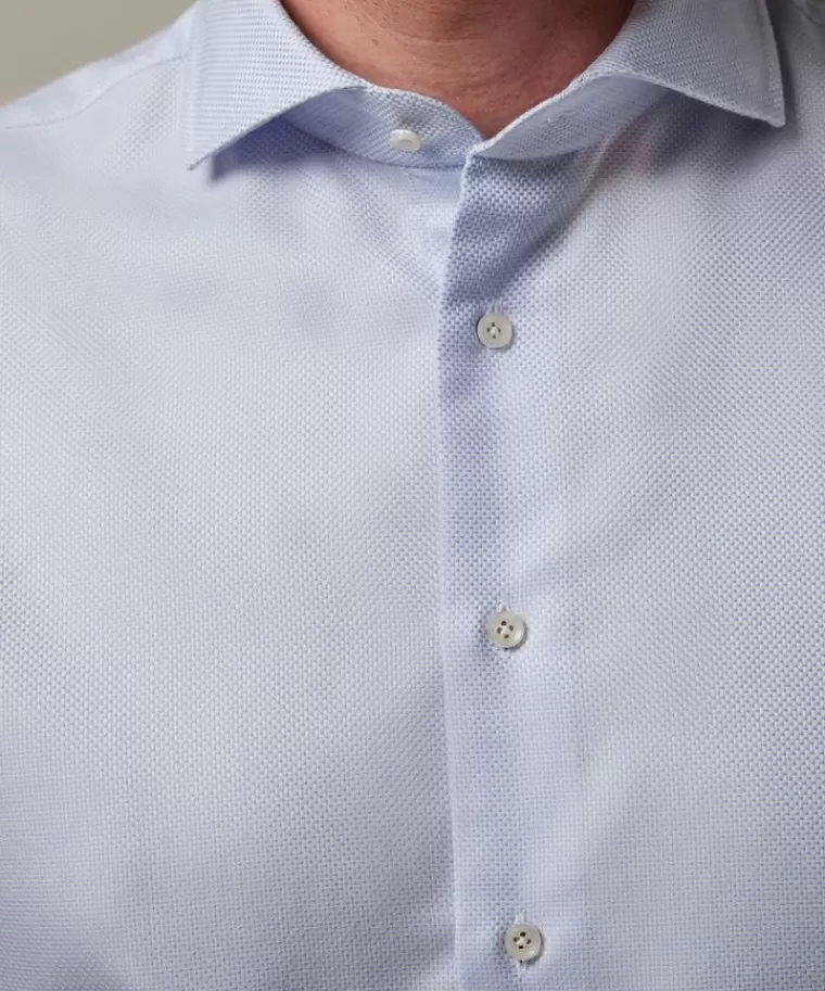 Profuomo Blauw streep overhemd Lichtblauw New