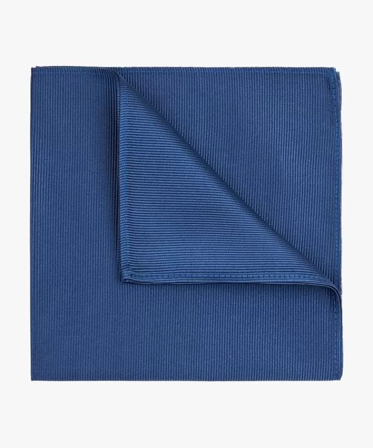 Profuomo Blauw zijden pochet Indigo Cheap