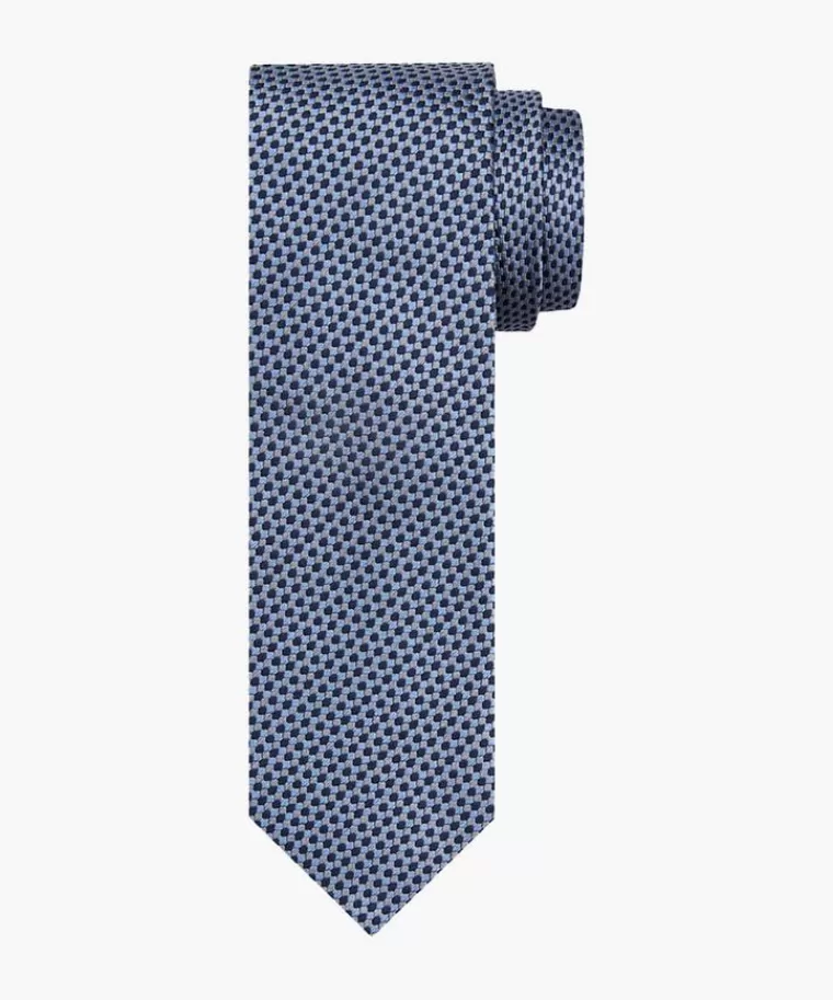 Profuomo Blauw zijden stropdas Grijs Store