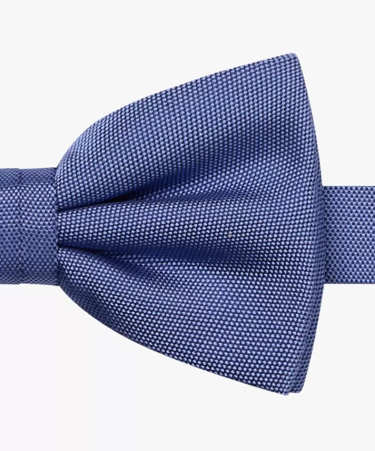 Profuomo Blauwe dot zijden strik Midblauw Outlet