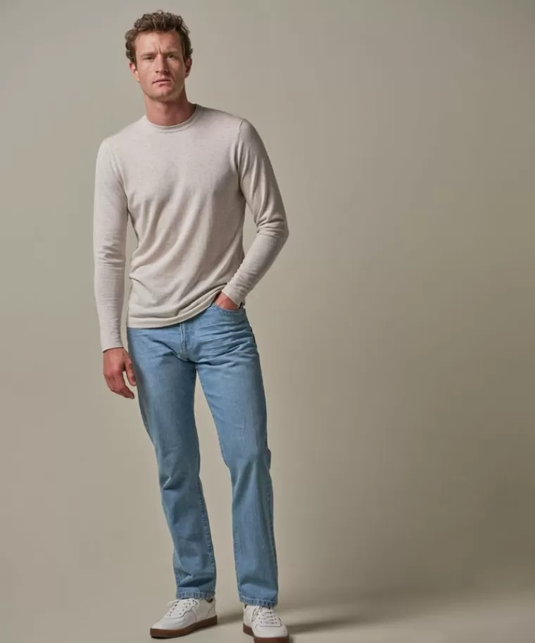 Profuomo e relaxed fit denim Blauw Outlet