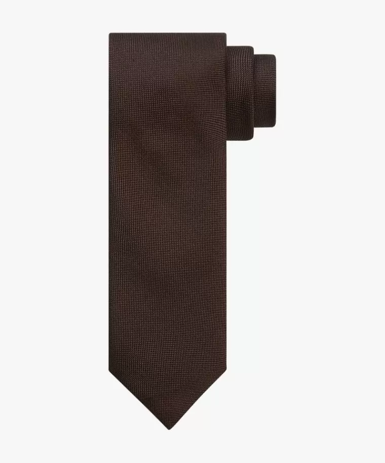 Profuomo oxford zijden das Bruin Online