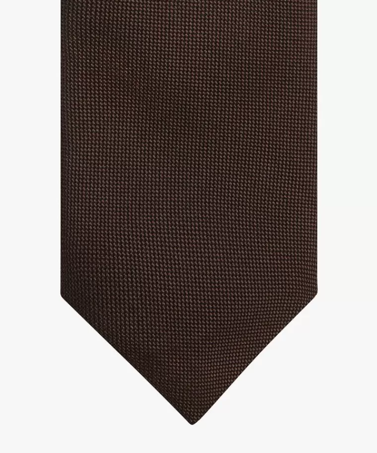 Profuomo oxford zijden das Bruin Online