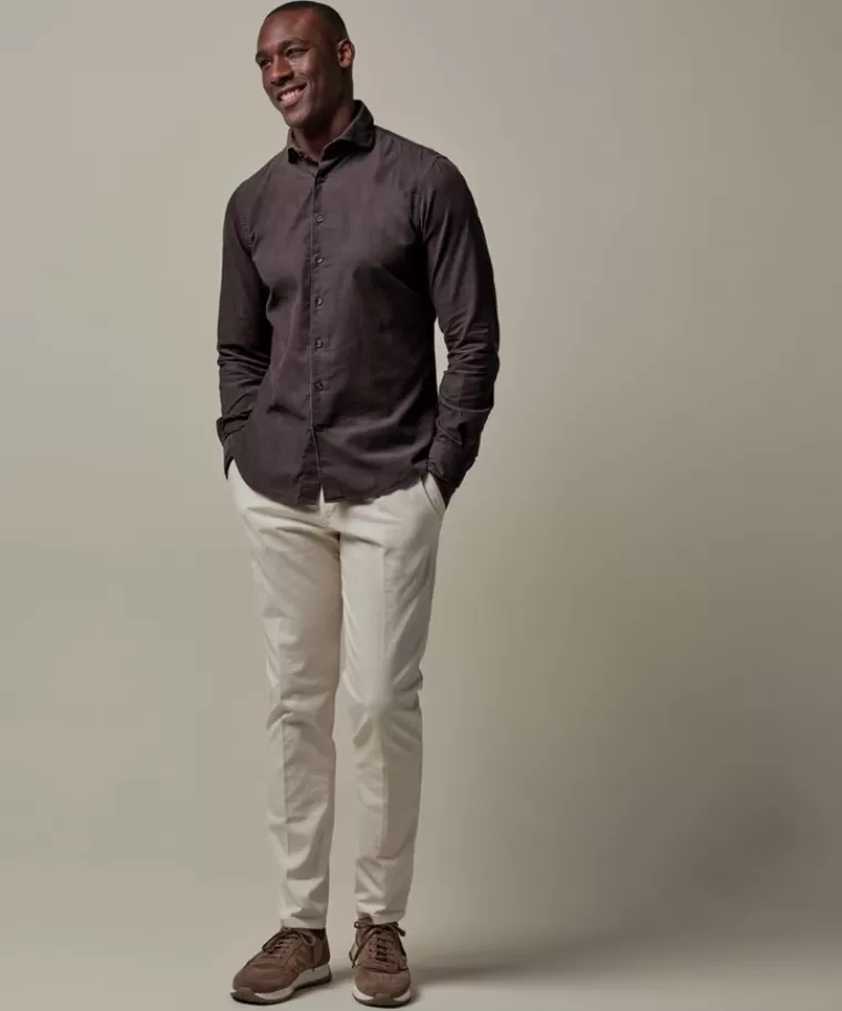 Profuomo e corduroy overhemd Bruin Fashion