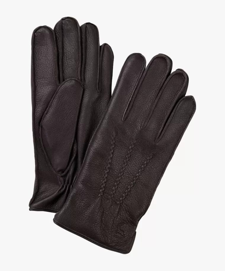 Profuomo e hertenleren handschoenen Bruin Shop