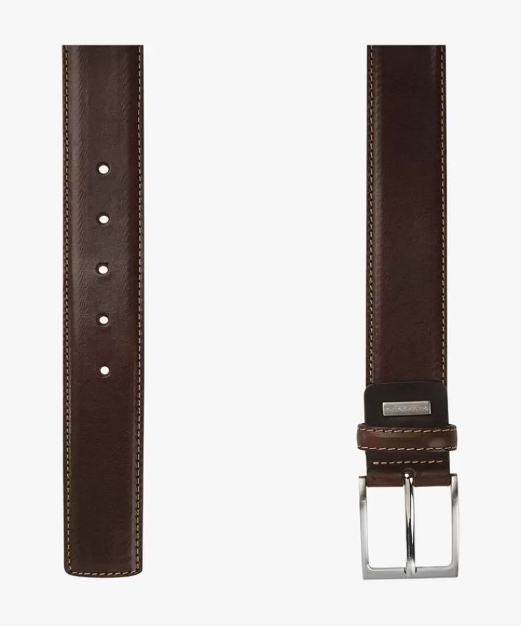 Profuomo e lederen riem Bruin Outlet