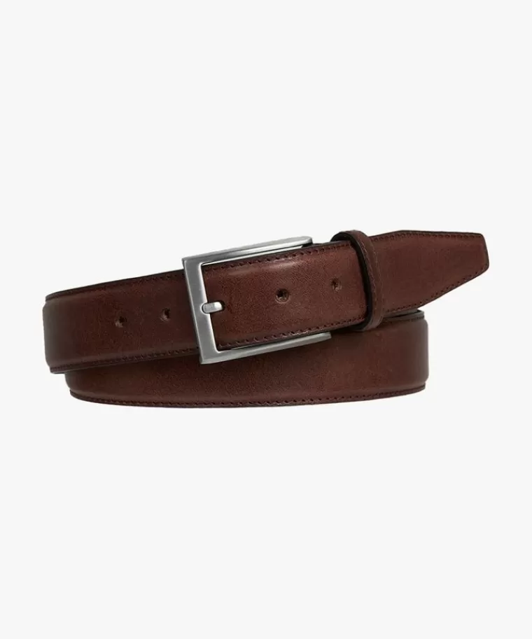 Profuomo e lederen riem Bruin New