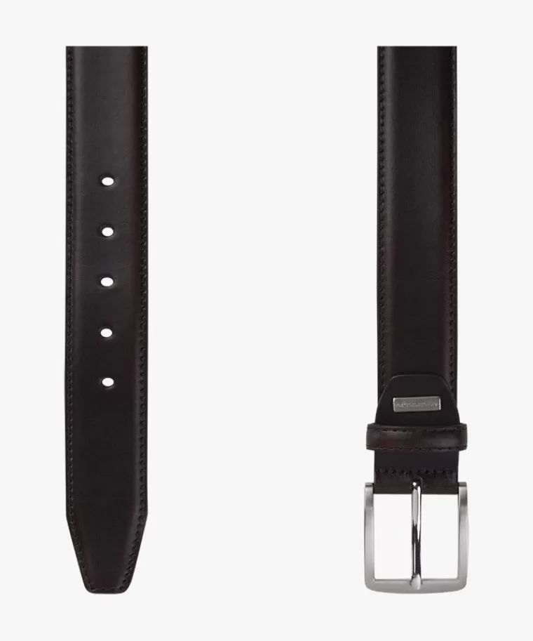 Profuomo e lederen riem Bruin Outlet