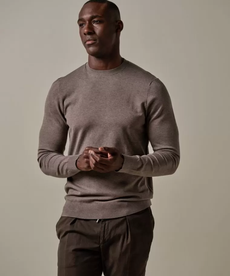 Profuomo e luxury basic crewneck Bruin Cheap