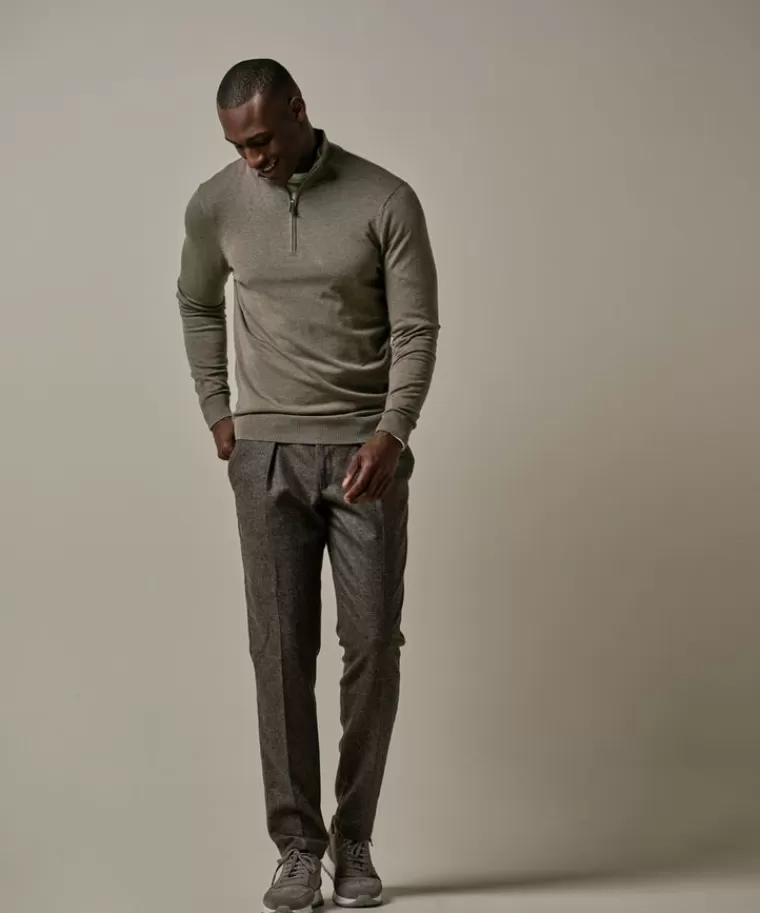 Profuomo e luxury basic half zip Bruin Cheap