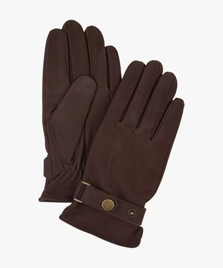 Profuomo e nubuck handschoenen Bruin Online