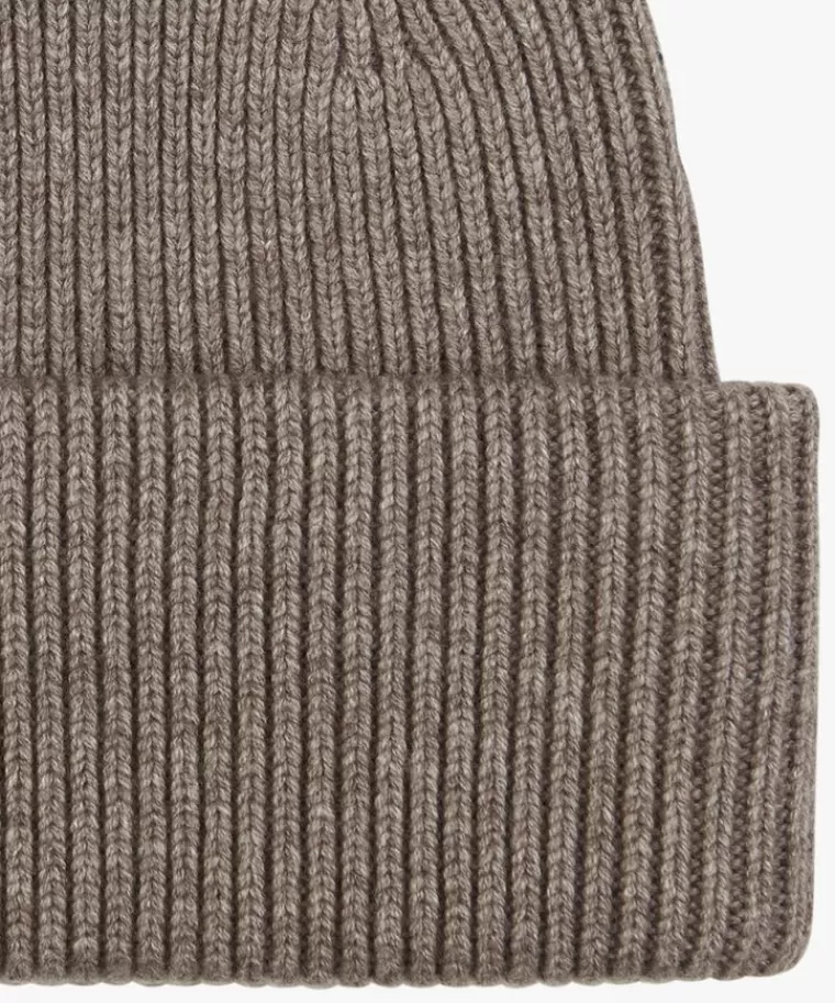 Profuomo e wol knitted muts Bruin Best Sale