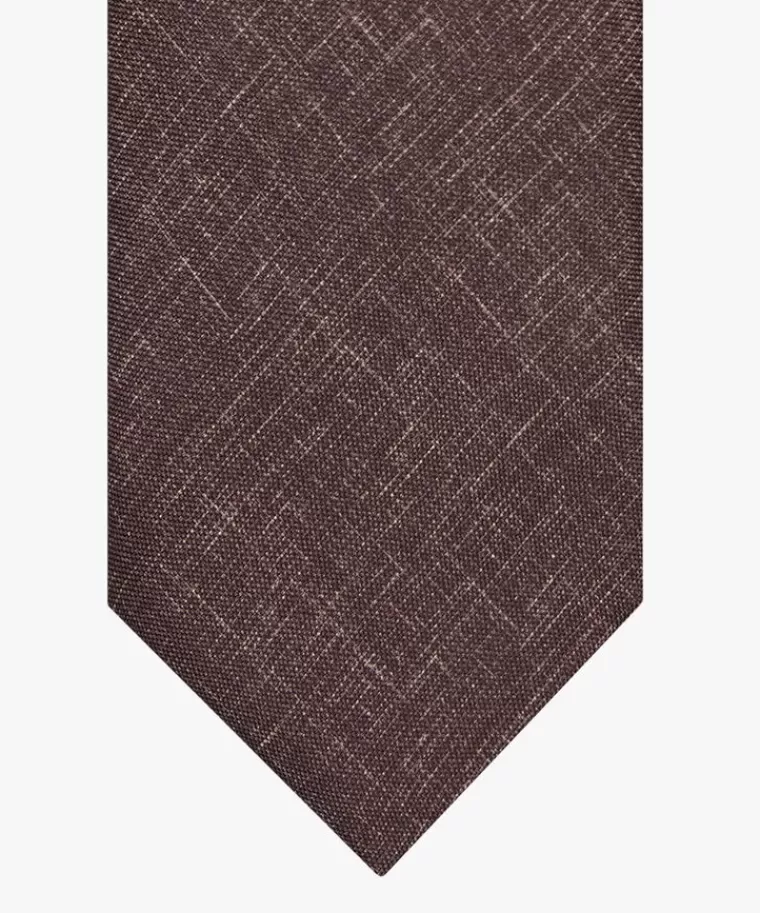 Profuomo e zijden print das Bruin Best Sale