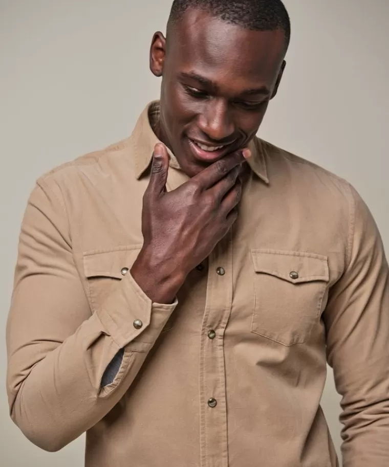 Profuomo corduroy western Camel Clearance