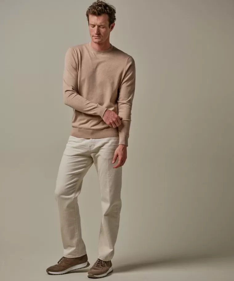 Profuomo luxury basic crewneck Camel Cheap