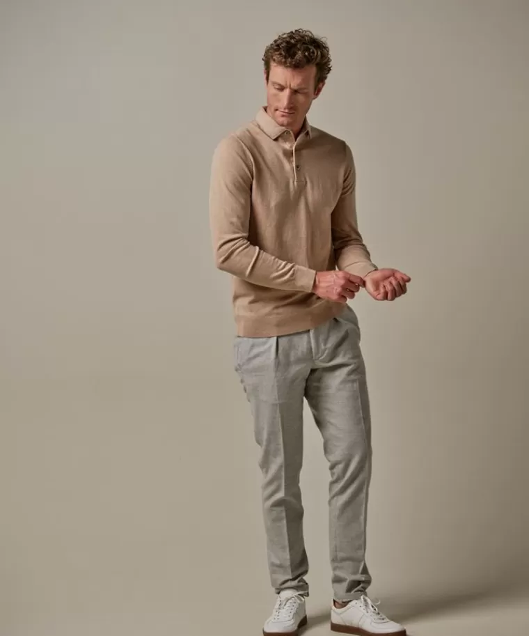 Profuomo luxury basic one piece polo Camel Online