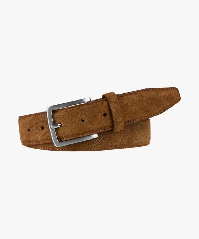 Profuomo suède riem Camel Shop
