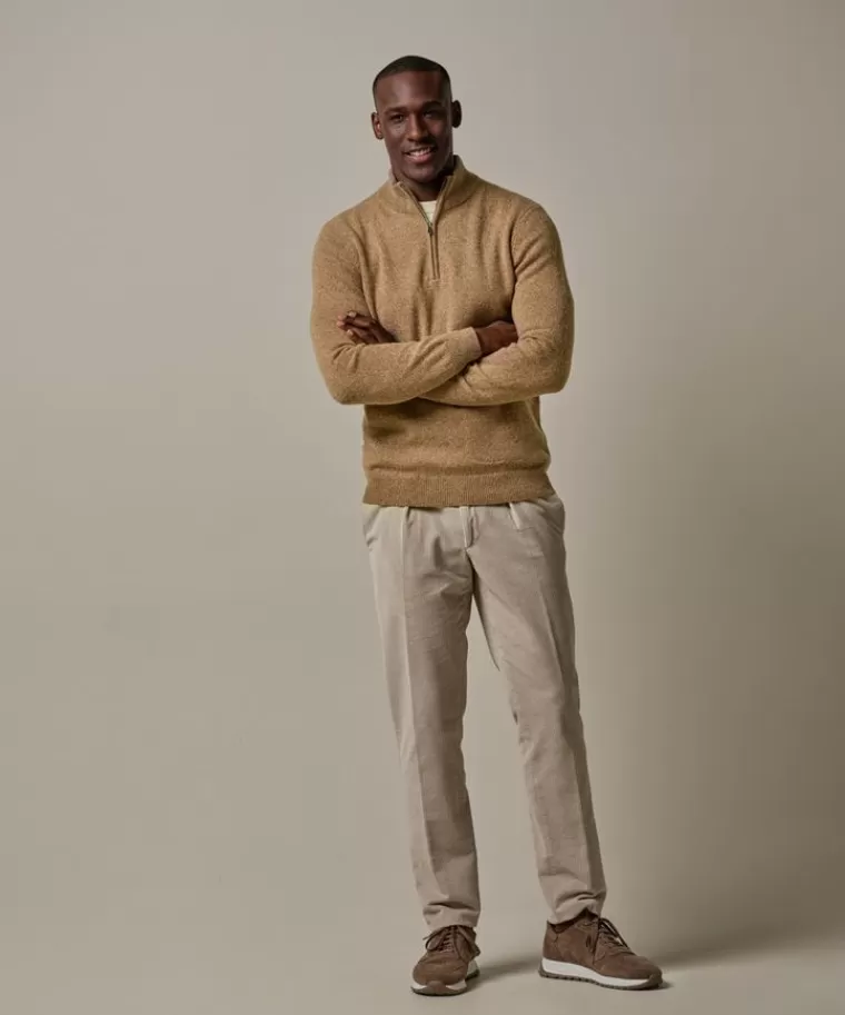 Profuomo wollen half zip Camel Sale