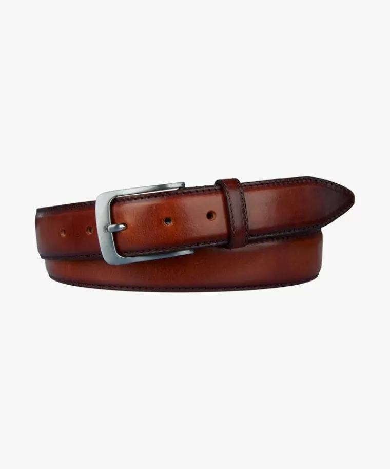 Profuomo hand gepoetste riem Cognac Outlet