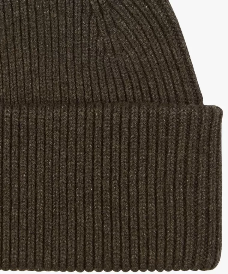 Profuomo wol knitted muts DonkerBruin Best Sale