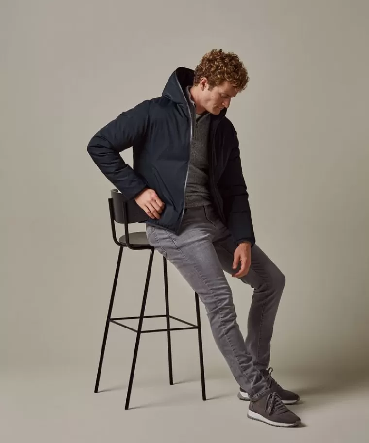 Profuomo Ecodown reversible bomber Navy Cheap