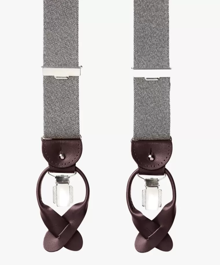 Profuomo Grijze bretels Grijs Cheap