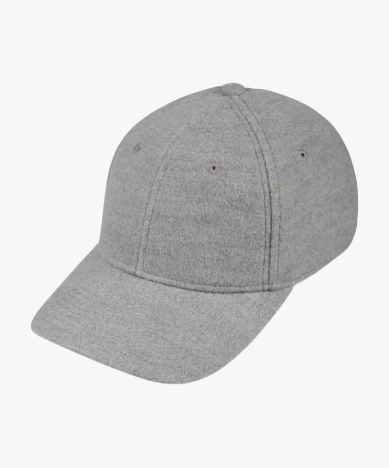 Profuomo Grijze flannel baseball cap Grijs New