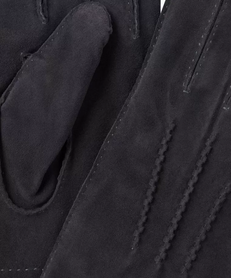 Profuomo Grijze suède handschoenen Grijs Store
