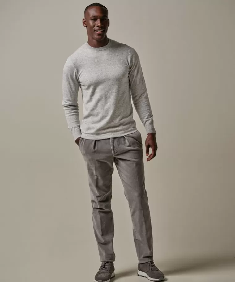 Profuomo Grijze wol mix crewneck Grijs Hot