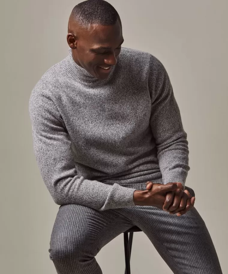 Profuomo Grijze wollen coltrui Lichtgrijs Fashion