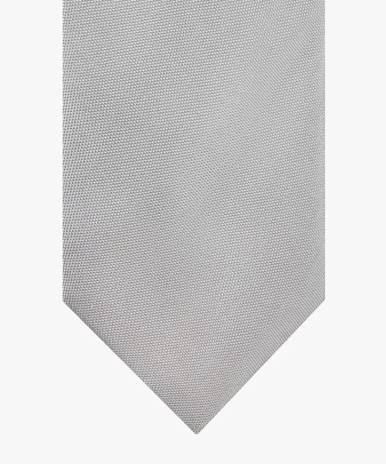 Profuomo Grijze zijden das Grijs Store