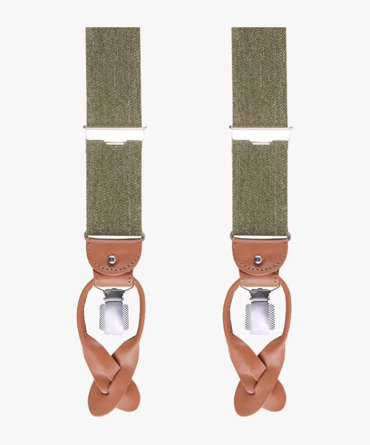 Profuomo mélange bretels Groen Fashion