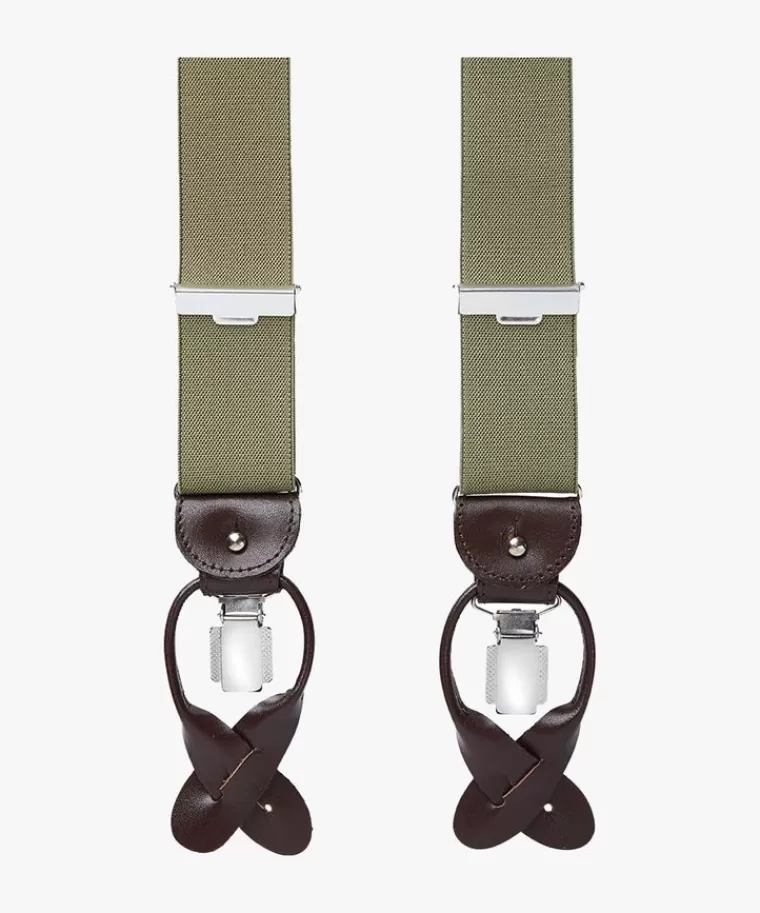 Profuomo Groene bretels Olijf Sale