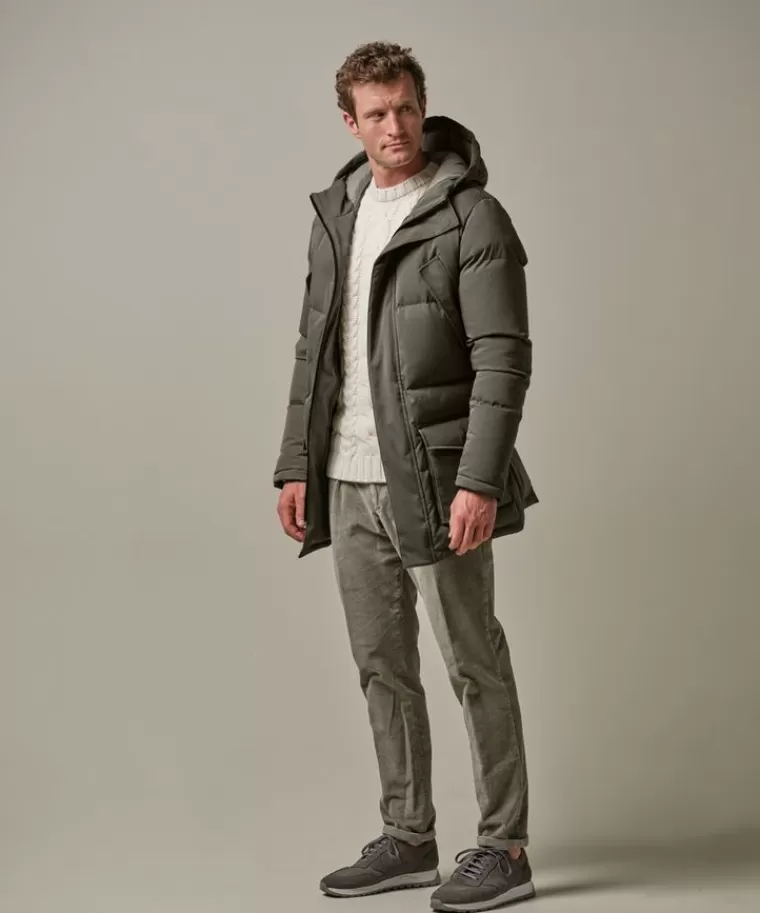 Profuomo Groene duck down parka Donkergroen Flash Sale