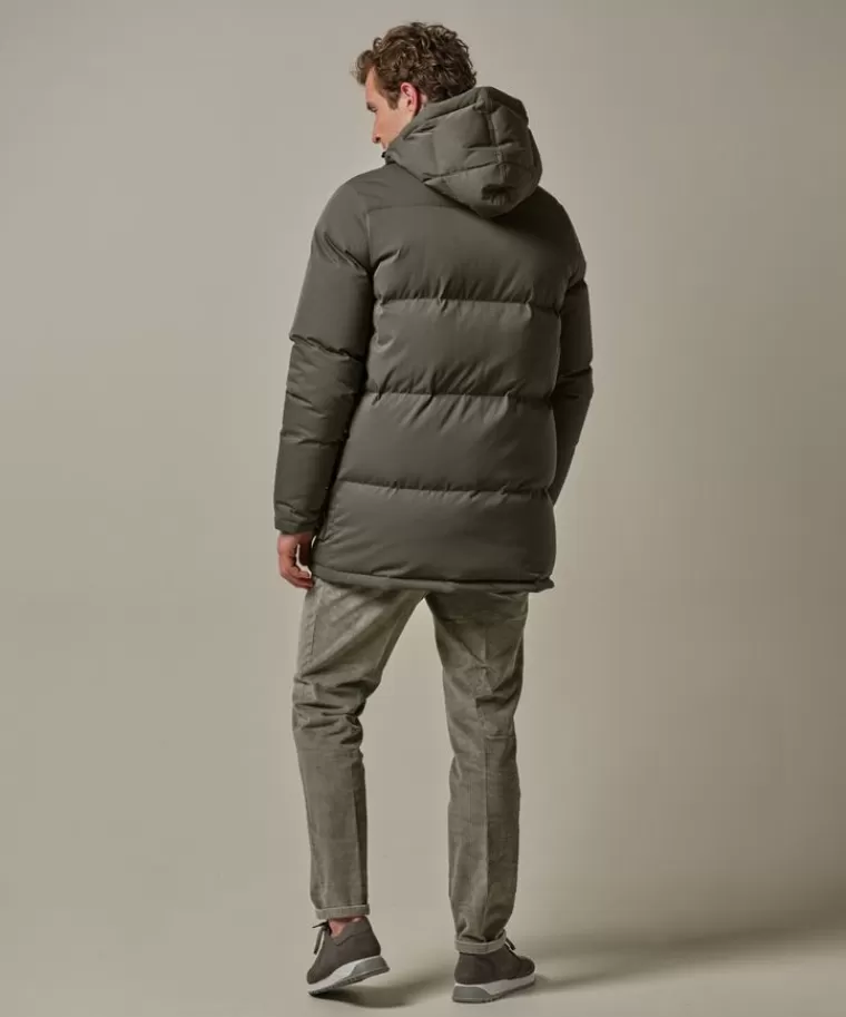 Profuomo Groene duck down parka Donkergroen Flash Sale