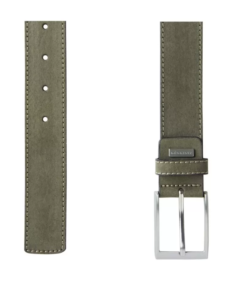 Profuomo e lederen riem Groen Hot