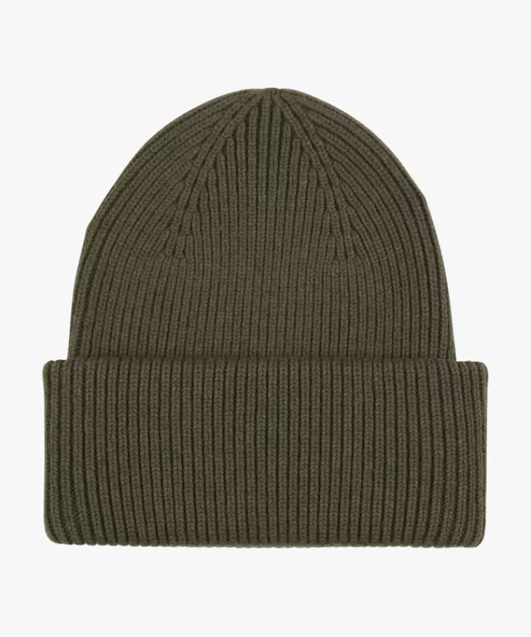 Profuomo Groene wol knitted muts Donkergroen Clearance